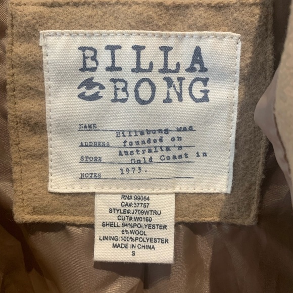 Billabong Spring/Fall Coat - Picture 4 of 4